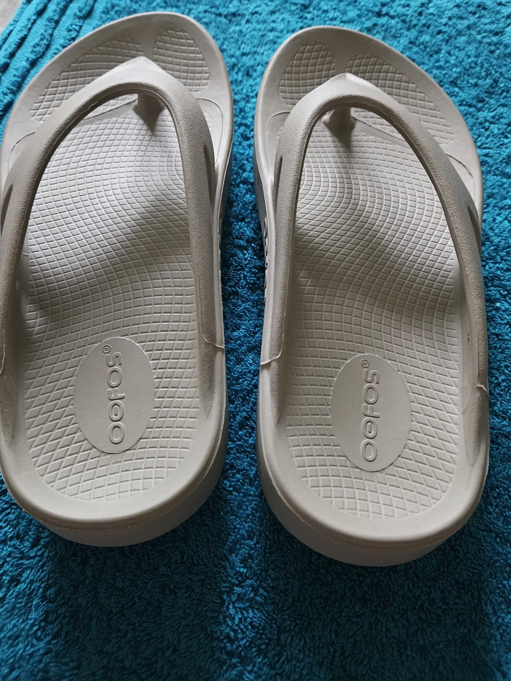 Oofos Men's OOriginal Sandals in Taupe - Lightweight Recovery Flip Flops
